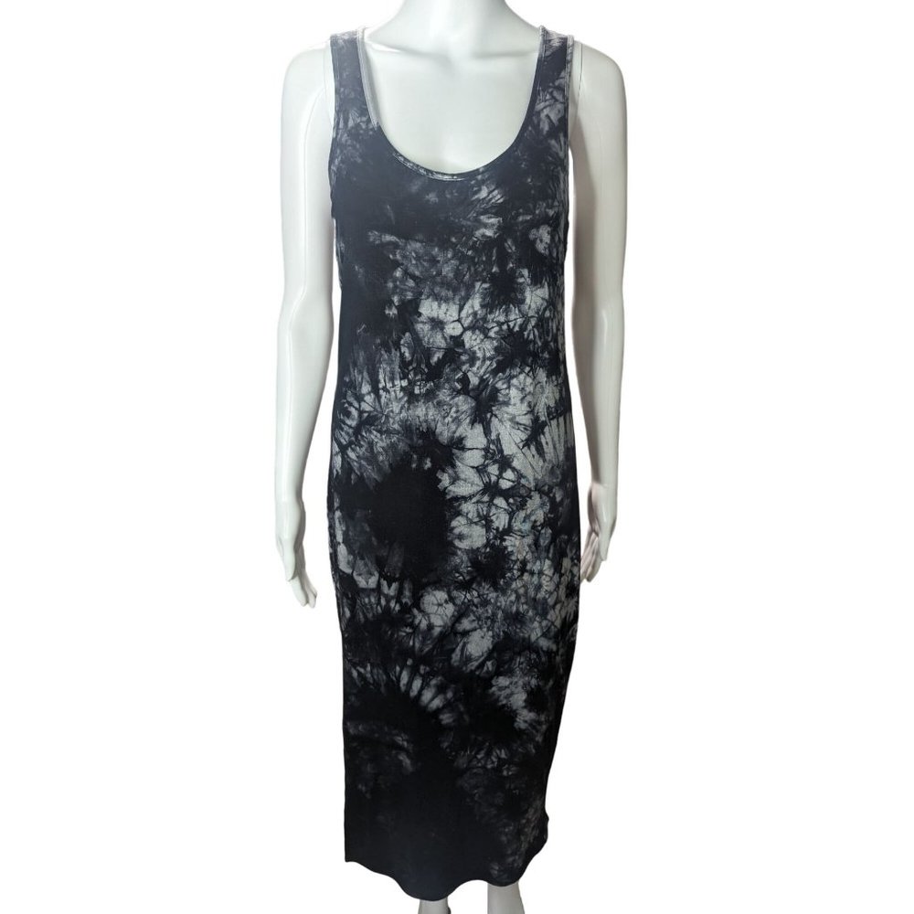 Evereve Peyton Jensen Maya Midi Summer Dress Casual Double Knit Tie-Dye sz S